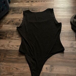 SHEIN Black Bodysuit Sleeveless One-Piece